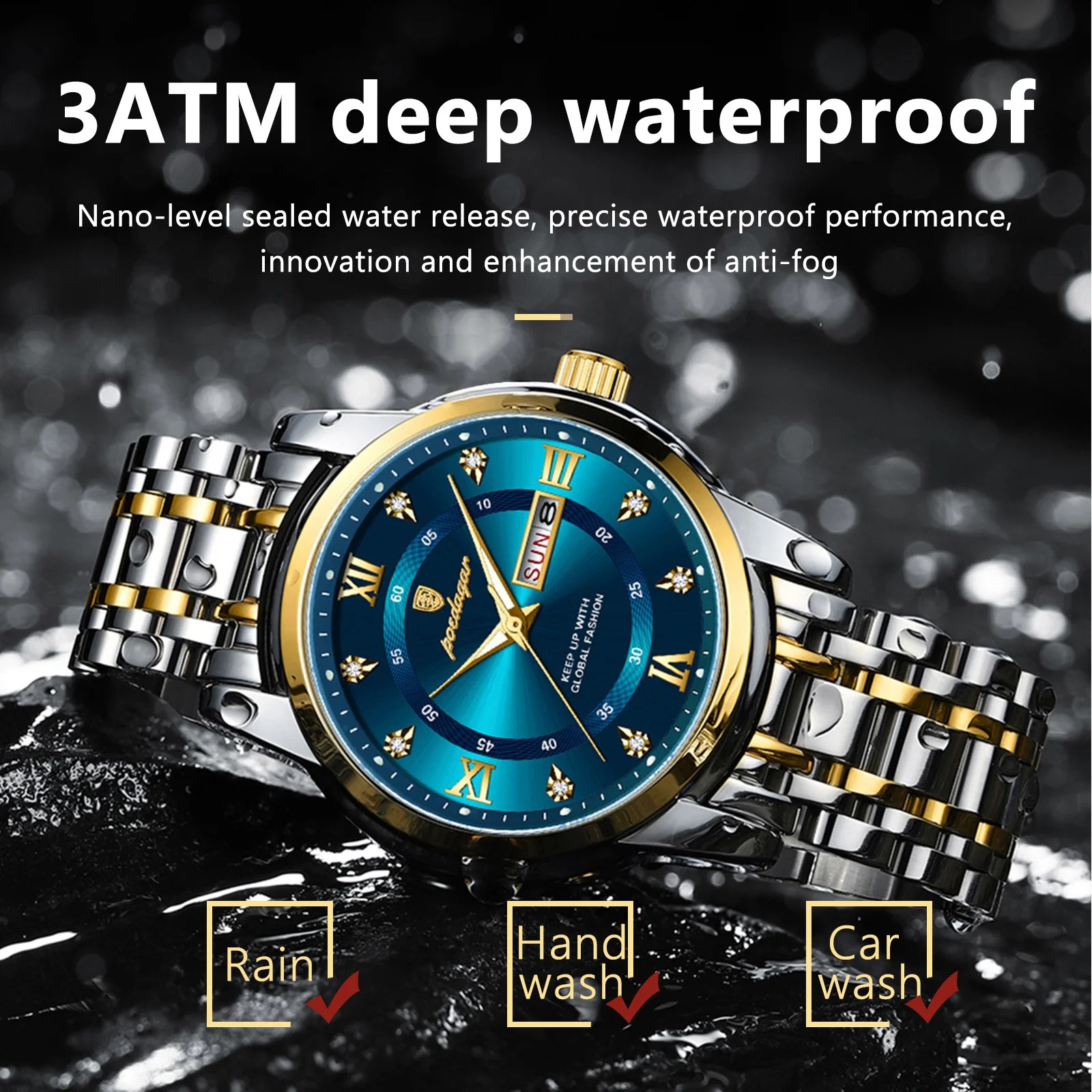 Picture of Poedagar 936 European and American fashion waterproof Men's Quartz Watch