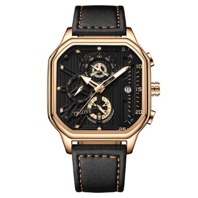 Picture of Trsoye Top luxury fashion Black leather belt wrist Watch for you Wholesale shop