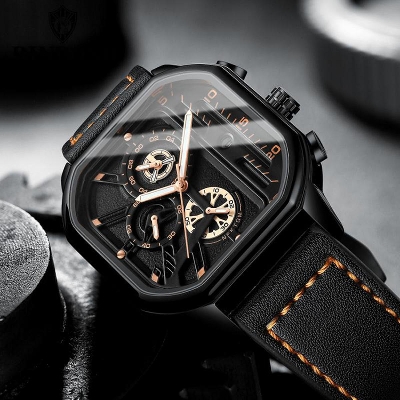 Picture of Trsoye Top luxury Fashion Black leather belt wrist Watch for you Wholesale shop