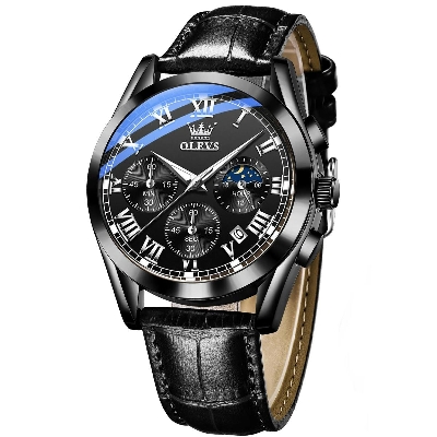 Picture of Olevs 2871 Men Watches Quartz Multi-Function Sports in Bangladesh, Analog Watch For Men