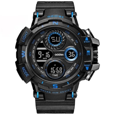 Picture of Fashion Multi-dial Watch For Men Digital LED Repeater Male Wrist Watches Outdoor Sport Black Digital Clock  , Watch For Men