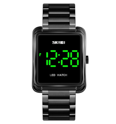 Picture of SKMEI 1505 Men Digital Sport Watches Rectangle Gold Wristwatch for Male LED Stopwatch Touch Watch For men