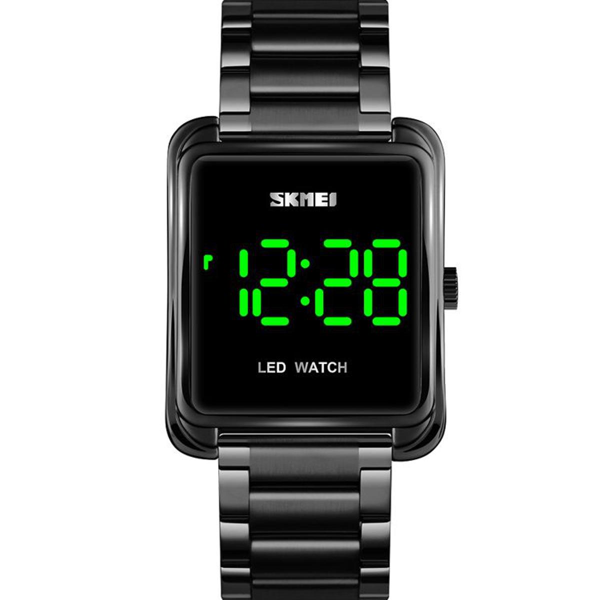 Picture of New Trend Fashion Steel Chain Diamond Women Watch Full Diamond Touch Screen LED Water Diamond Bracelet Watch