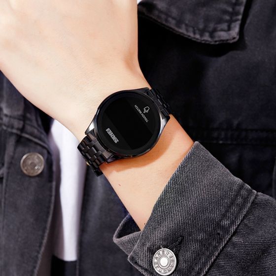 Picture of SKMEI 1579 Men Digital Watch Fashion Touch Screen Steel Wristwatch Male Gifts Watches