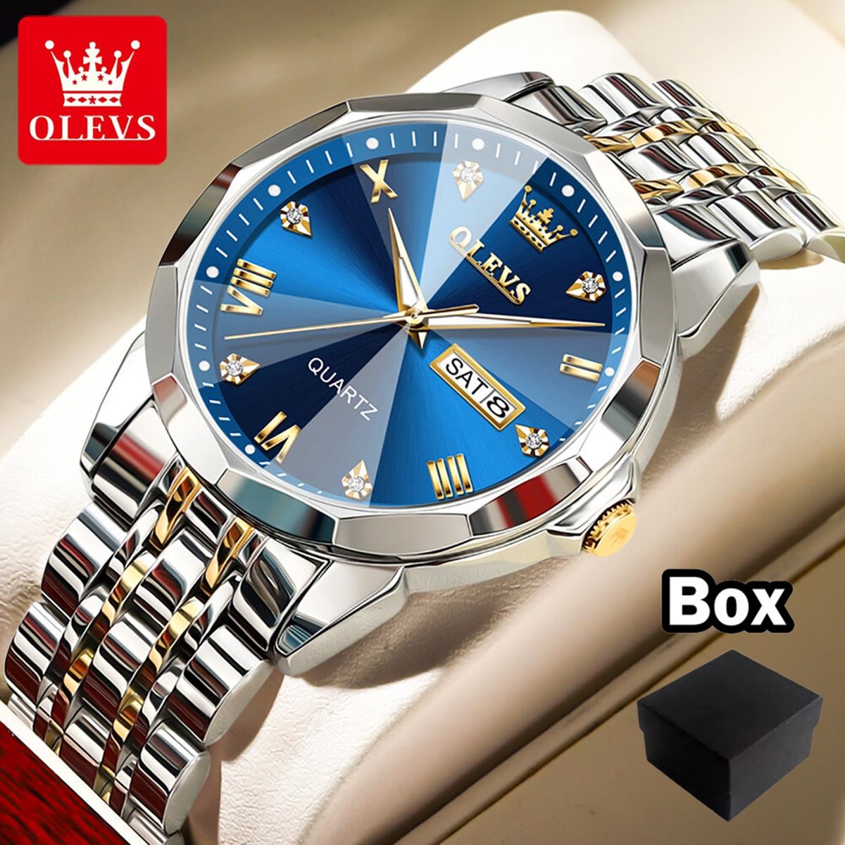 Picture of OLE_VS 9931 Watches Diamond Business Dress Analog Quartz Stainless Steel Date Luxury Casual Fashion Wrist Watch For Men [ Fan Made ]