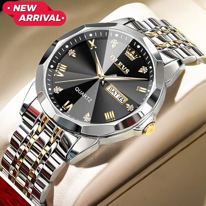Picture of OLE_VS 9931 Watches Diamond Business Dress Analog Quartz Stainless Steel Date Luxury Casual Fashion Wrist Watch For Men