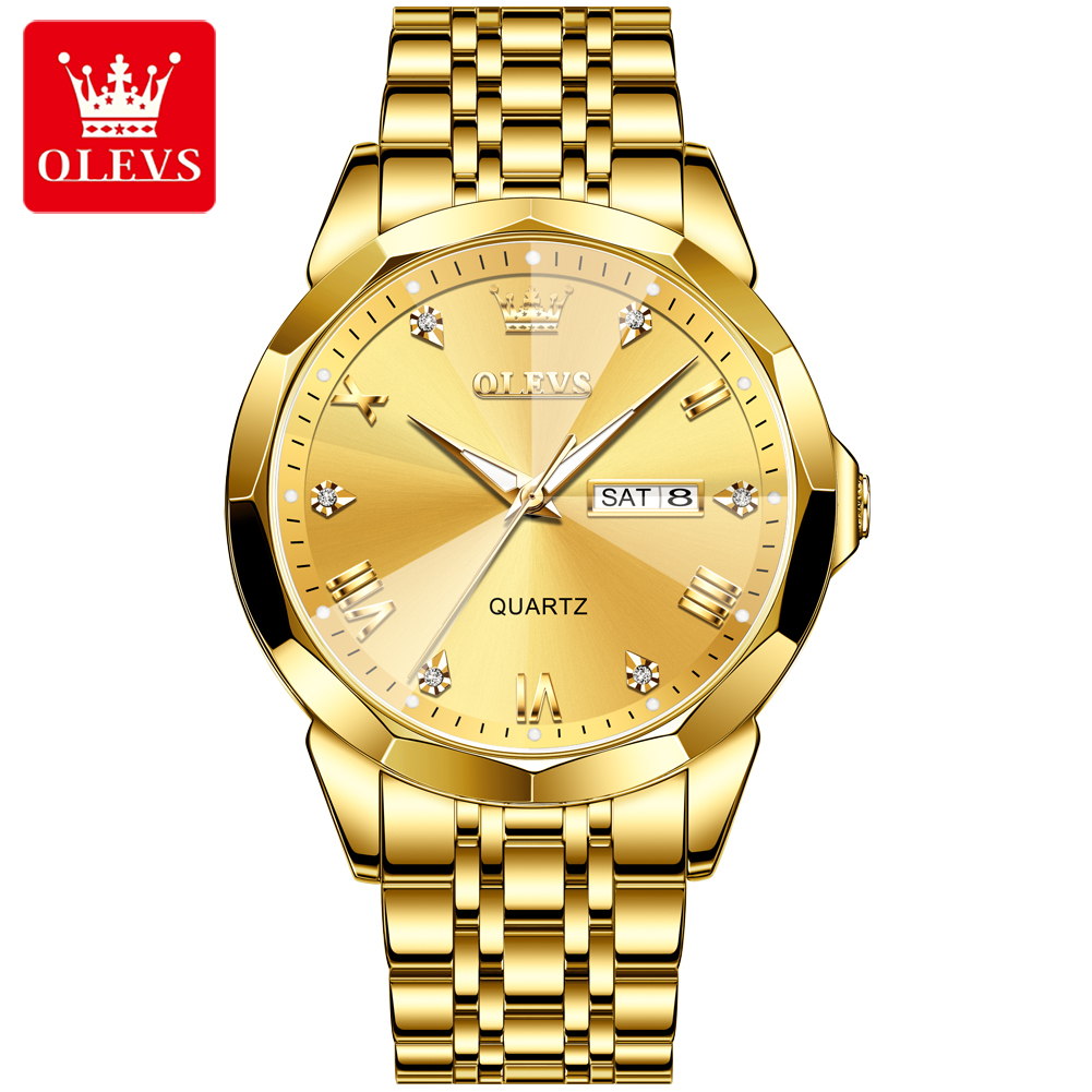 Picture of OLE_VS 9931 Watches Diamond Business Dress Analog Quartz Stainless Steel Date Luxury Casual Fashion Wrist Watch For Men