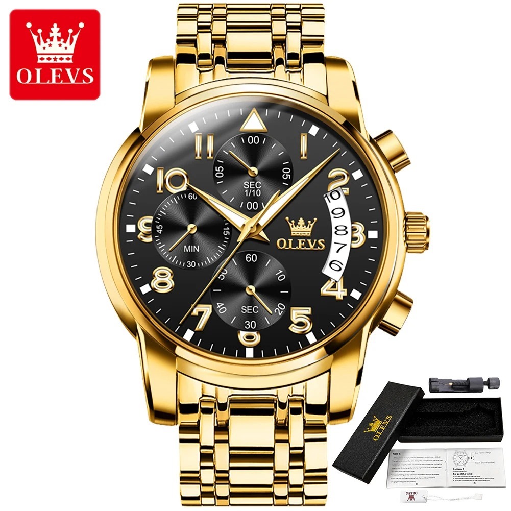 Picture of Olevs 2879 Business Fashion Multifunctional Chronograph Quartz Watch