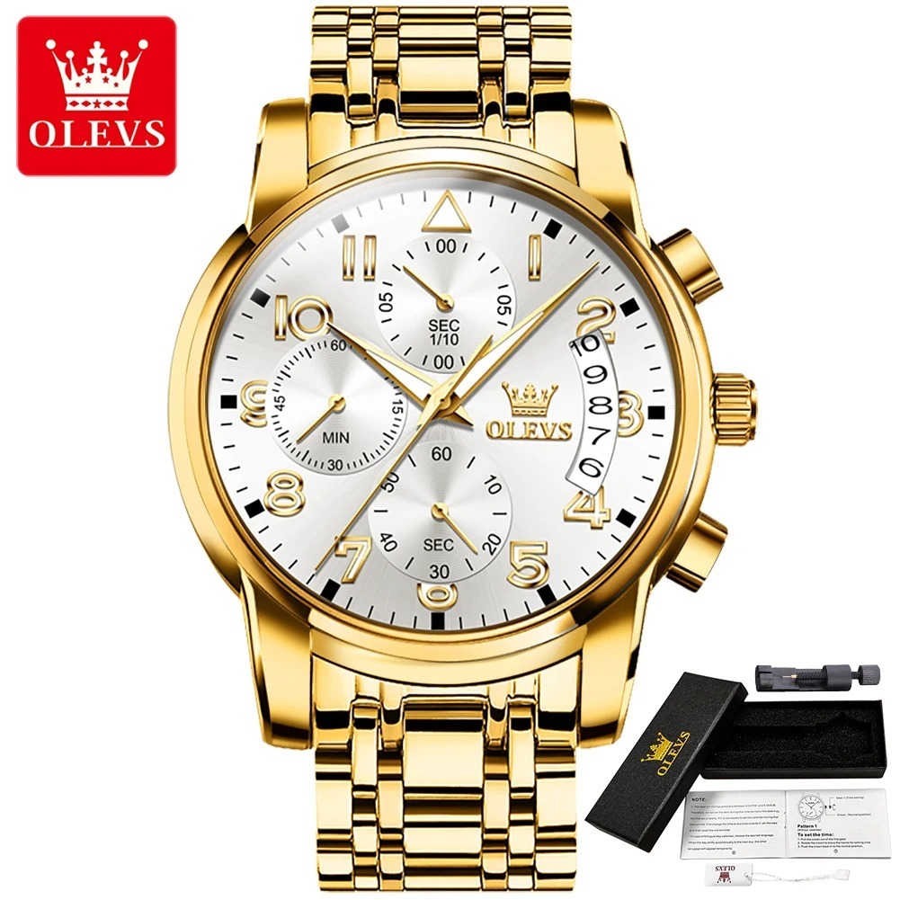 Picture of Olevs 2879 Business Fashion Multifunctional Chronograph Quartz Watch