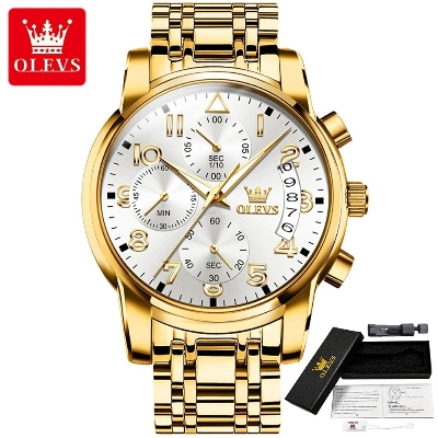 Picture of Olevs 2879 Business Fashion Multifunctional Chronograph Quartz Watch