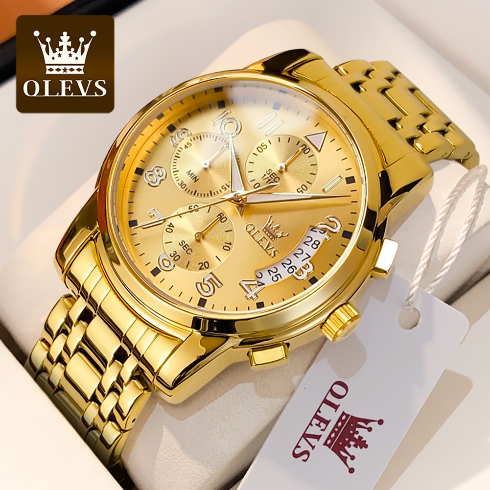 Picture of Olevs 2879 Business Fashion Multifunctional Chronograph Quartz Watch