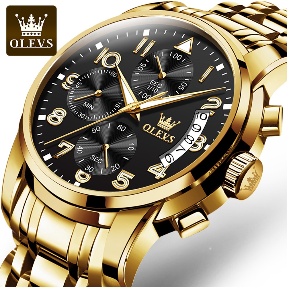 Picture of Olevs 2879 Business Fashion Multifunctional Chronograph Quartz Watch