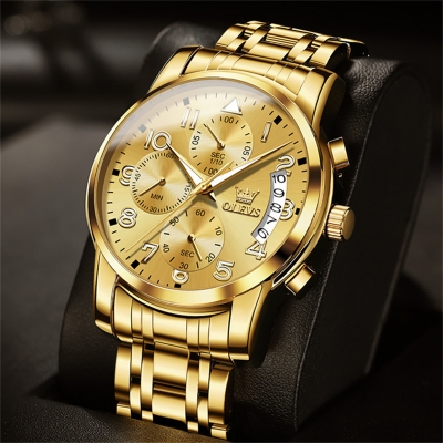 Picture of Olevs 2879 Business Fashion Multifunctional Chronograph Quartz Watch