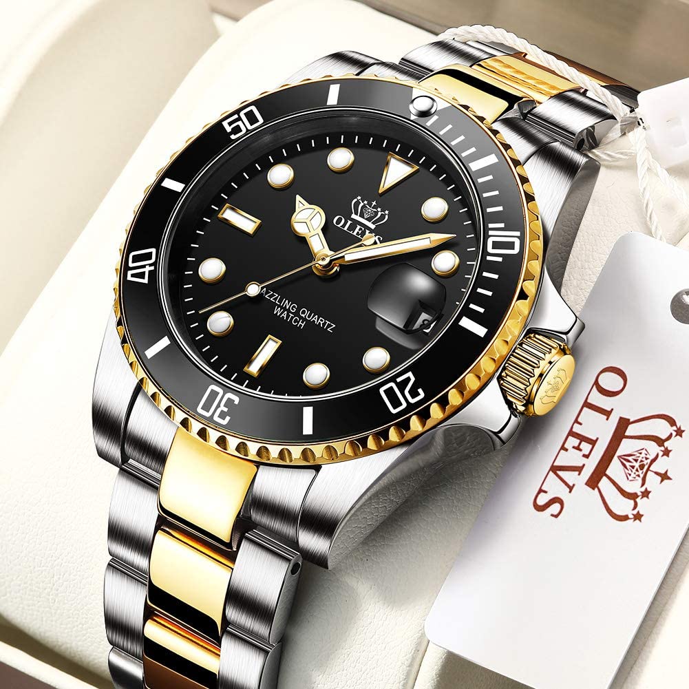Picture of OLEVS 5885 Stainless Steel Fashion Waterproof Quartz Watch For Men