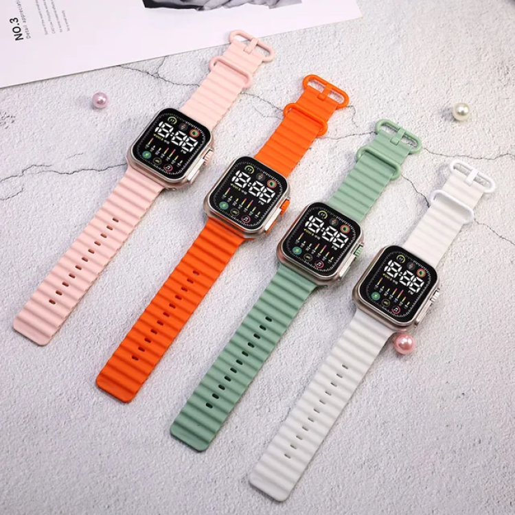Picture of New Normal LED Plastic Watch That Looks Like Smart For Everyone 1 Pc