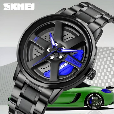 Picture of Skmei 1787 Rotation Wheel Creative Fashion Men Stainless Steel Watch Watch -Lamon - Watch