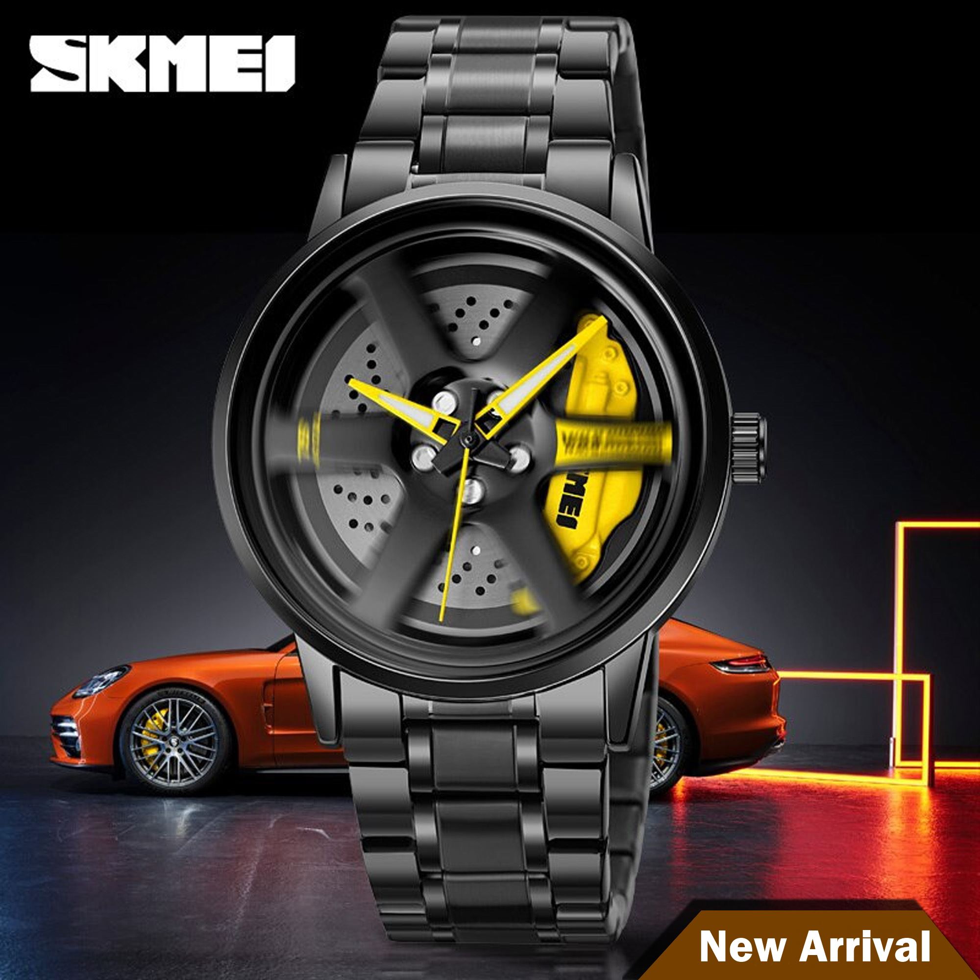 Picture of Skmei 1787 Rotation Wheel Creative Fashion Men Stainless Steel Watch Watch -Lamon - Watch