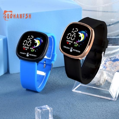 Picture of Square Fashion Trend Electronic Watch, Accurate Time, Luminous Display, Comfortable To Wear , Digital Silicon watch - Watch For Men