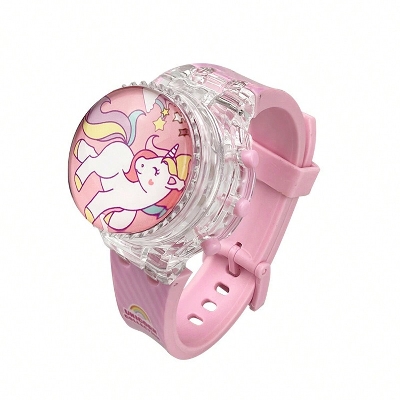 Picture of New Children'S Unicorn Silicone Strap Watch With Led Light Feature - Watch For Kids - Kids Watch -  Watch