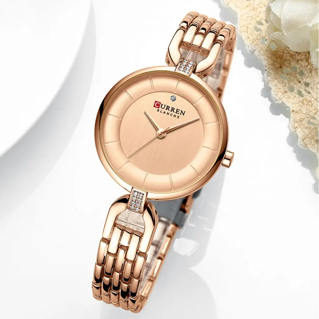 Picture of Curren 9052 Luxurious Brand Fashion Stainless Steel Wrist Watch for Women