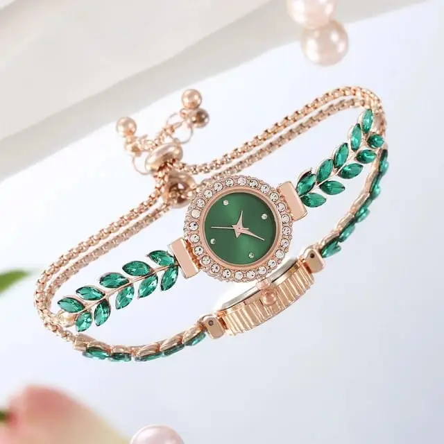 Picture of New Simple Women's Feather Bracelet Watch Fashion Quartz Wrist watch for Women - Ladies Watch