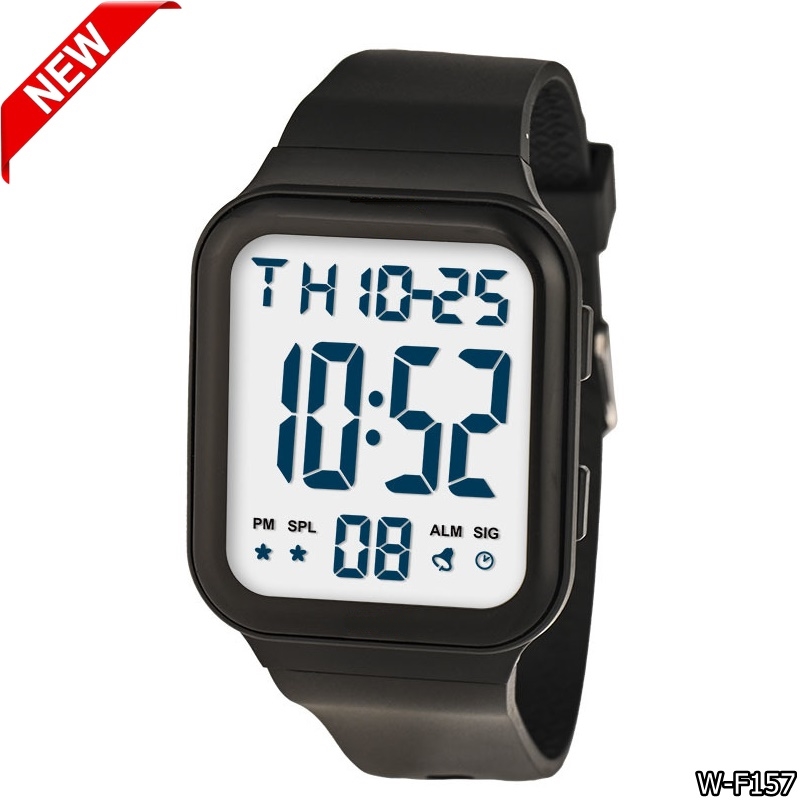 Picture of New Lasika W-F157 Digital Sports Watch for Men Apple Watch Electronic Waterproof Wristwatch Stopwatch Alarm #157