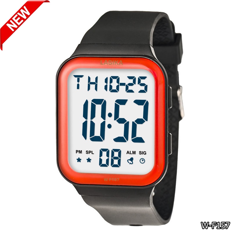 Picture of New Lasika W-F157 Digital Sports Watch for Men Apple Watch Electronic Waterproof Wristwatch Stopwatch Alarm #157