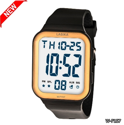 Picture of New Lasika W-F157 Digital Sports Watch for Men Apple Watch Electronic Waterproof Wristwatch Stopwatch Alarm #157