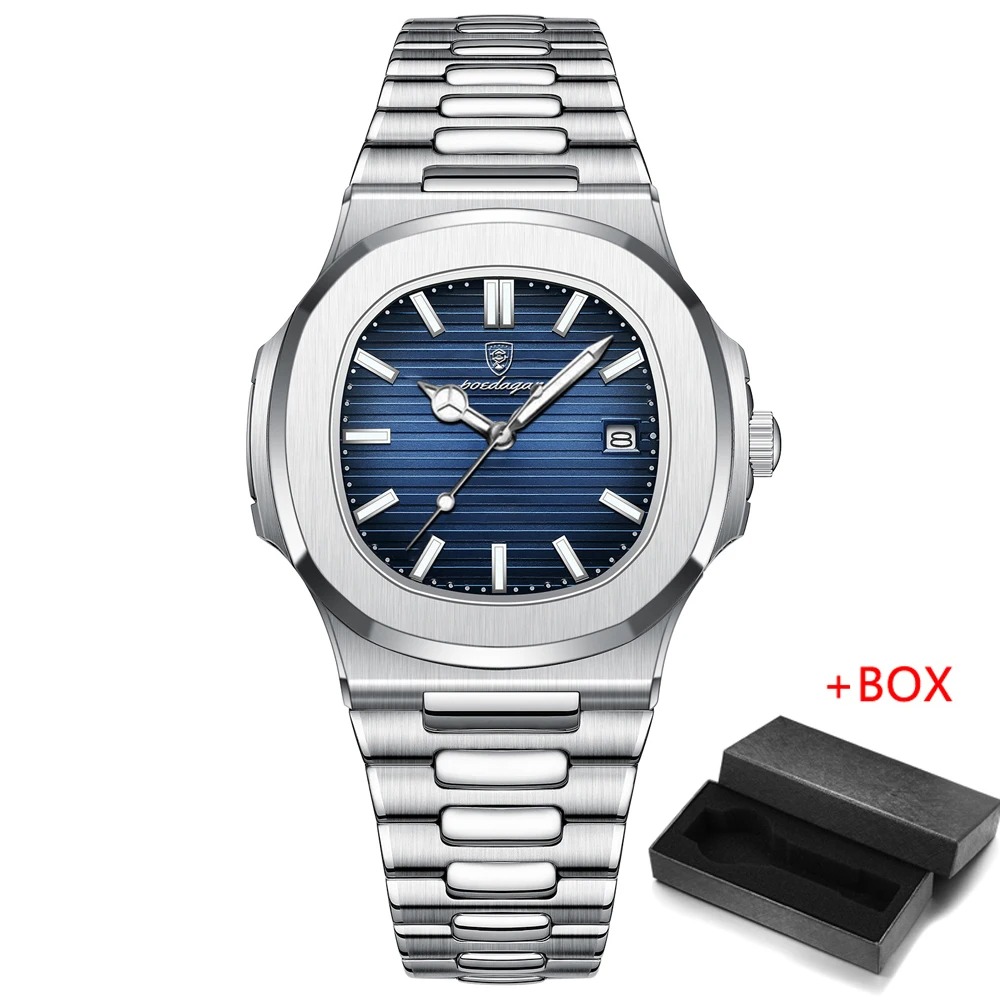 Picture of Poedagar 613 New Model Men's Watch Exclusive Design Luxury Fashion Waterproof Stainless Steel Men's Imported Quartz Movement Wrist-watch