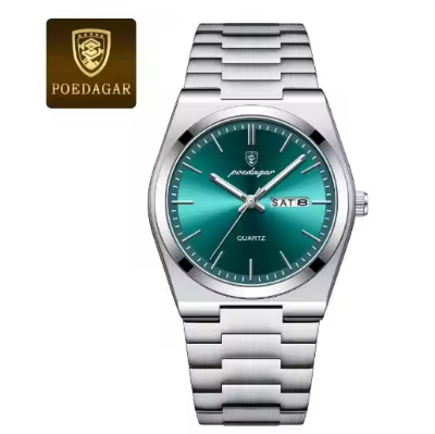 Picture of POEDAGAR 930 Luxury Watch For Men Waterproof Luminous Date Week Stainless Steel Men Watch Casual Quartz Men's Watch- Watch For Men