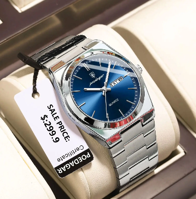 Picture of POEDAGAR 930 Luxury Watch For Men Waterproof Luminous Date Week Stainless Steel Men Watch Casual Quartz Men's Watch- Watch For Men