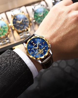 Picture of Poedagar 996L Luxury Watch for Men Sports Leather Men's Watches Waterproof Luminous Chronograph Men Quartz Watches - Watch For Men - Watch - Men Watch