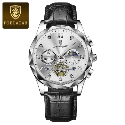 Picture of Poedagar 996L Luxury Watch for Men Sports Leather Men's Watches Waterproof Luminous Chronograph Men Quartz Watches - Watch For Men - Watch - Men Watch