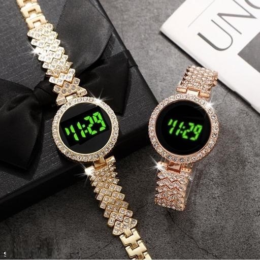 Picture of Digital Touch Screen Round Ladies Fashionable Watch+Box