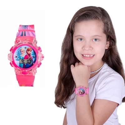 Picture of Barbie Style Digital Watch With Music And Light For Kids