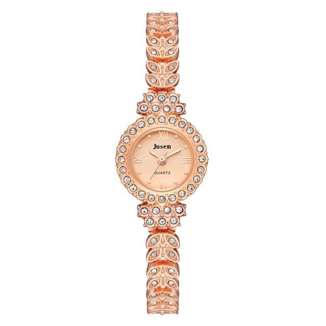 Picture of Beautiful Rose golden Bracelet Style Wristwatch for Women and Girls