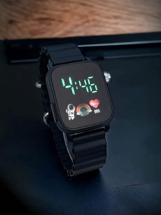 Picture of New Fashion LED Digital Watches  Silicone Strap Sport Waterproof Wrist Watch For Men - Watch - Watch For Men