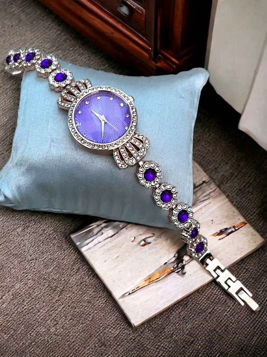 Picture of New Luxury Premium quality stylist colorful stone Watch - New Fashionable Watch For Women - Watch -ঘড়ি