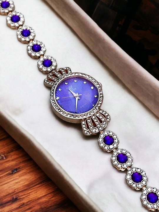 Picture of New Luxury Diamond Ladies Quartz Wrist Watch, Premium quality stylist colorful stone Fashionable Watch For Women - Watch -ঘড়ি