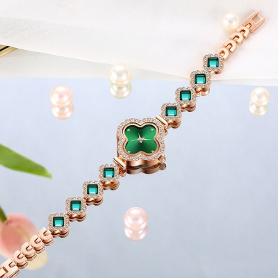 Picture of Hot Selling Explosive Fashion Four-leaf Clover Bracelet Quartz Watch Casual All-match Women's Watch Women's Watch -  Watch For Women - Watch