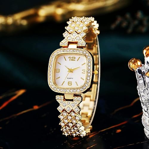 Picture of New Fashion Luxury Diamond Square dial Quartz Women's Watch - Watch For Women - Stainless steel Watch For Women - Watch