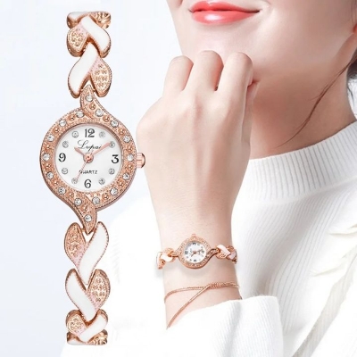 Picture of New Luxury Crystal Wristwatches Women's Fashionable Casual Watch - Watch For women - Watch -ঘড়ি