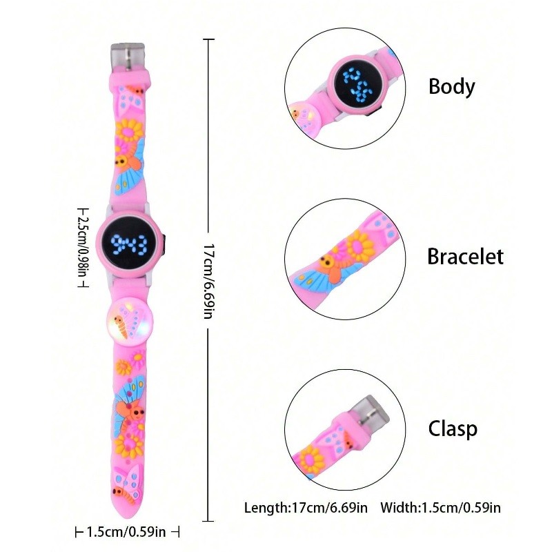 Picture of New Ban 10 , Spider Man Cartoon Style Led Digital Watch For Kids - Kids watch - Digital Watch - Watch