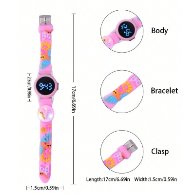 Picture of New Ban 10 , Spider Man Cartoon Style Led Digital Watch For Kids - Kids watch - Digital Watch - Watch