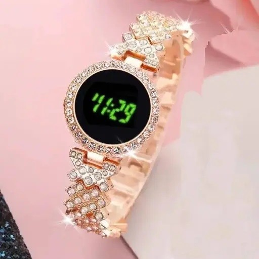 Picture of Digital Touch Screen Round Ladies Fashionable Watch+Box
