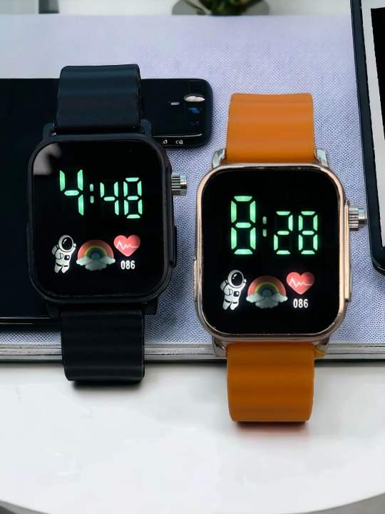 Picture of New Fashion LED Digital Watches  Silicone Strap Sport Waterproof Wrist Watch For Men - Watch - Watch For Men