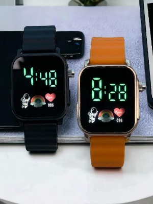 Picture of New Fashion LED Digital Watches  Silicone Strap Sport Waterproof Wrist Watch For Men - Watch - Watch For Men