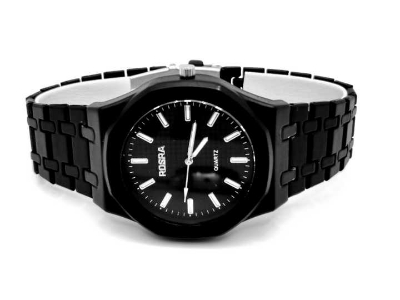 Picture of Stylish ROSRA Stainless Steel Black Colour Fashionable Man Watch