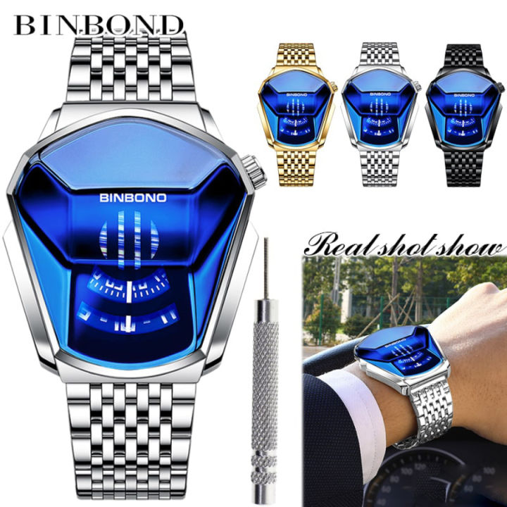 Picture of NEW BINBOND Top Brand Luxury Military Fashion Sport Watch Men Gold Wrist Watch Man Clock Casual Chronograph Wristwatch - Watch