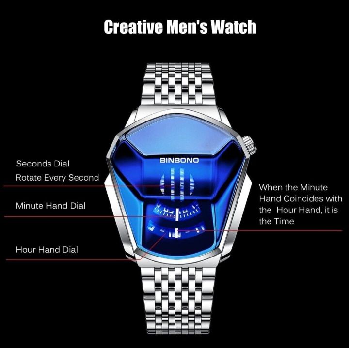 Picture of NEW BINBOND Top Brand Luxury Military Fashion Sport Watch Men Gold Wrist Watch Man Clock Casual Chronograph Wristwatch - Watch